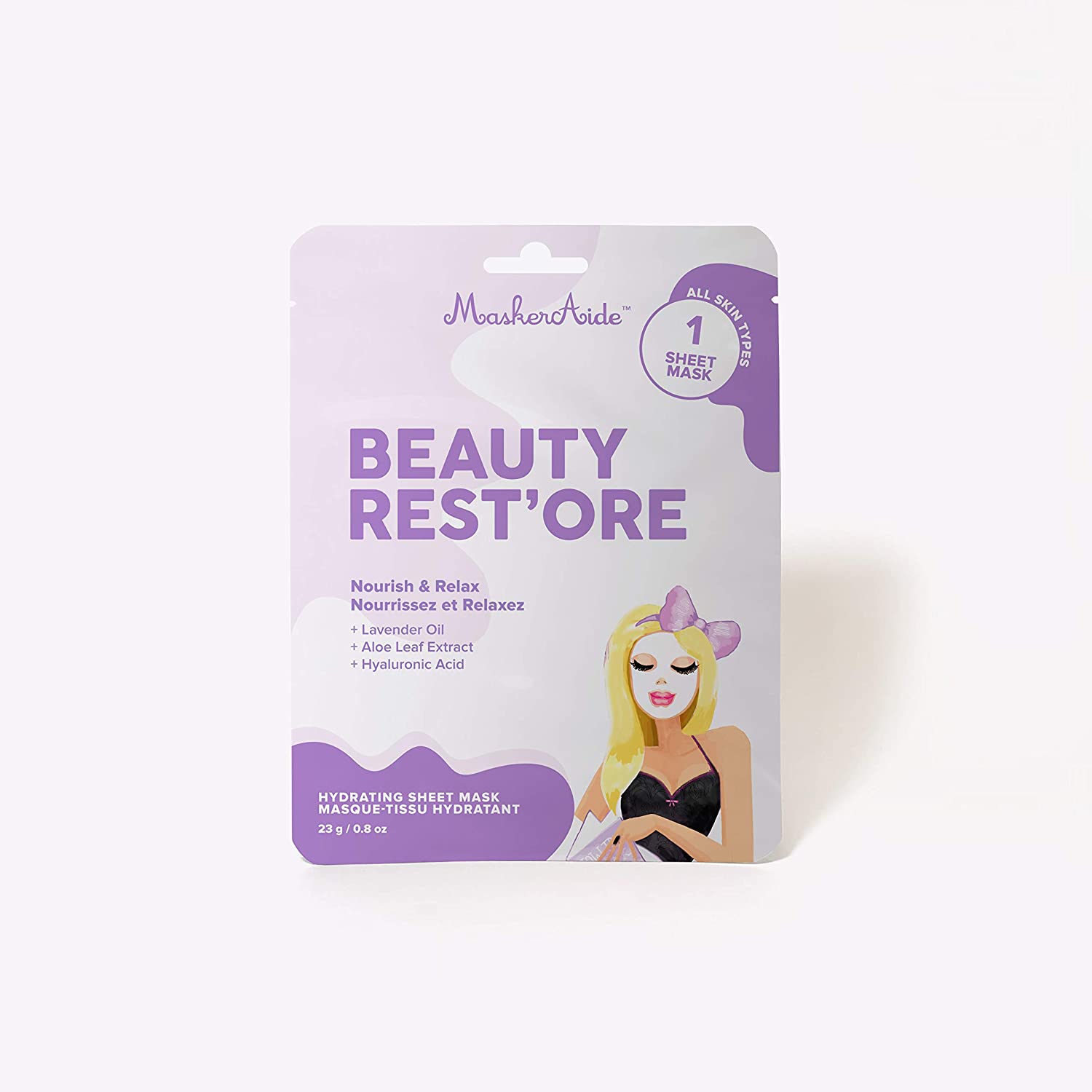 MaskerAide Beauty Rest'ore Nourishing Sheet Mask, 3 pack