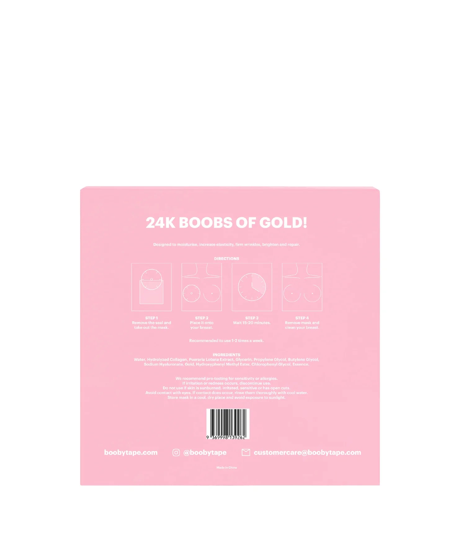 Booby Tape Skin 24K Gold Breast Masks